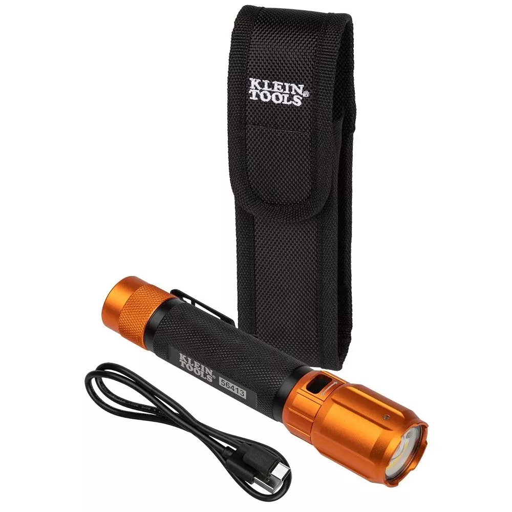 Klein 56413 2-Color LED Flashlight with Holster