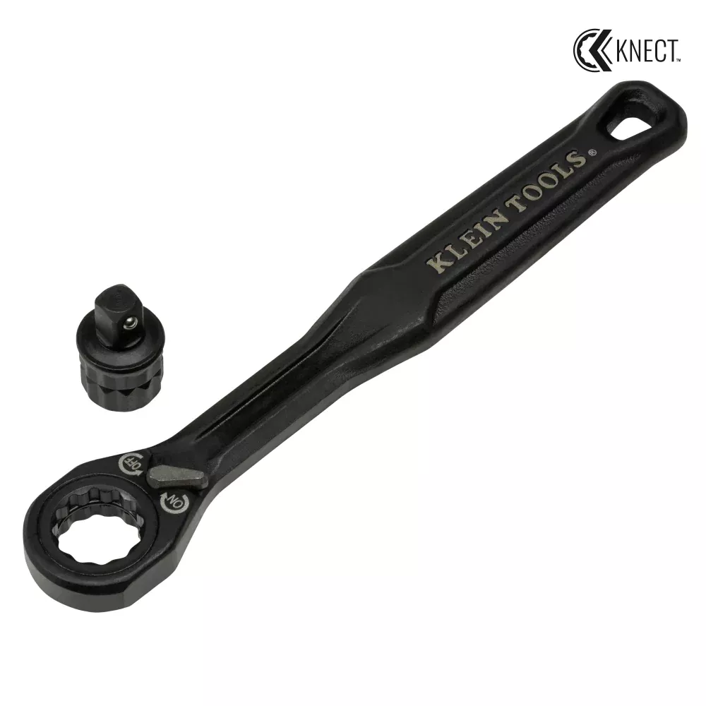 Klein 65301ADP KNECT (S) Pass Through Ratchet and 1/4-Inch Drive Socket Adapter Set