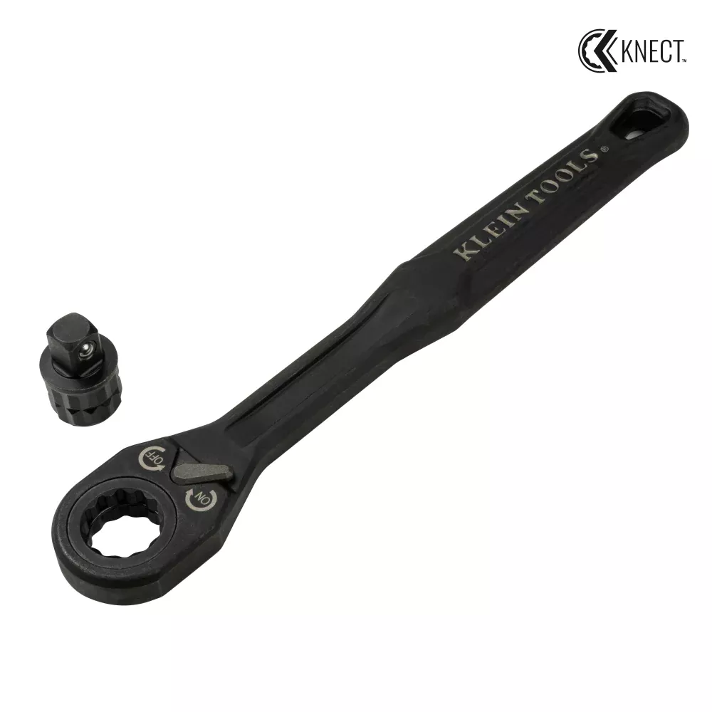 Klein 65408ADP KNECT (M) Pass Through Ratchet and 3/8-Inch Drive Socket Adapter Set