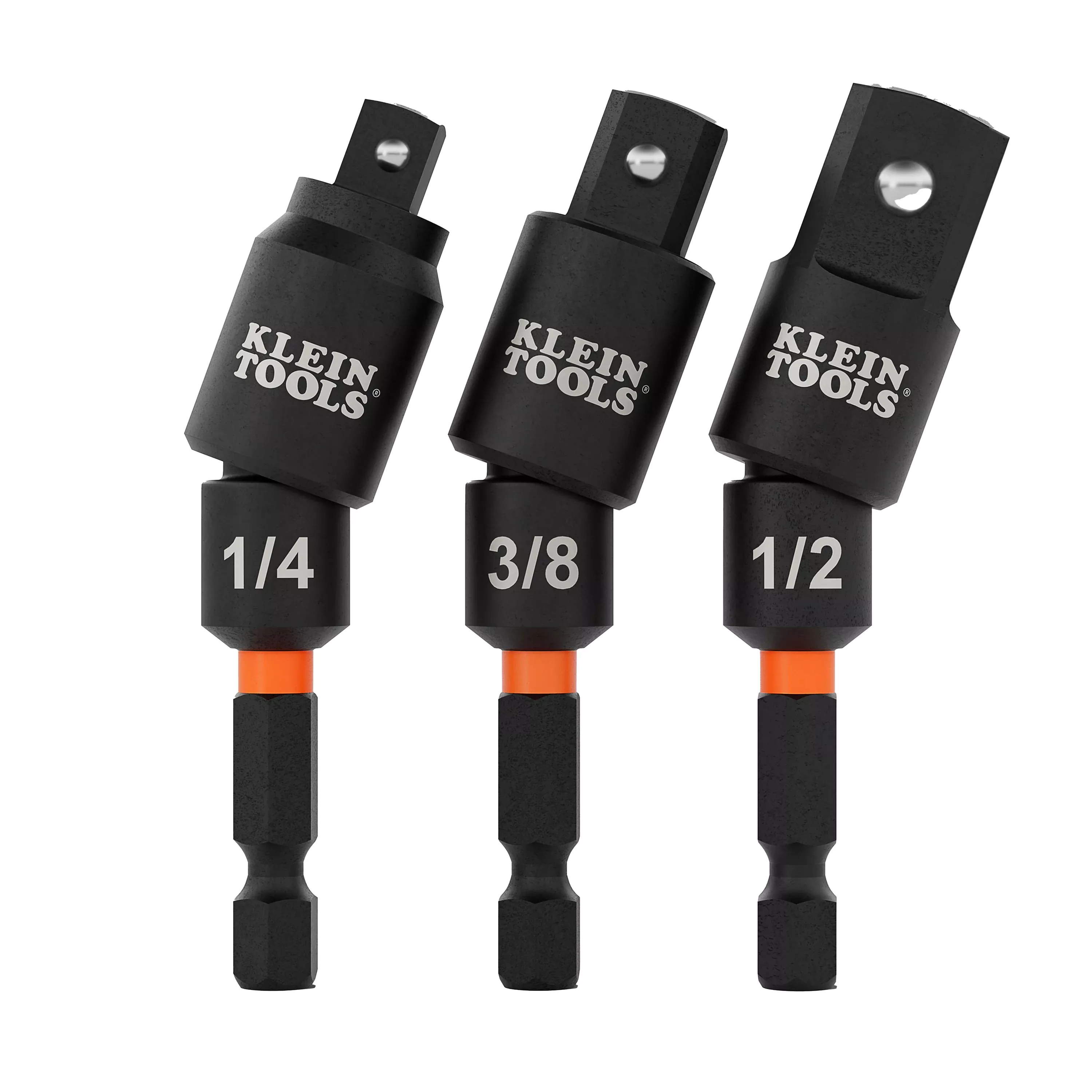 Klein 65813SW Swivel Impact Driver Socket Adapter Set, 3-Piece