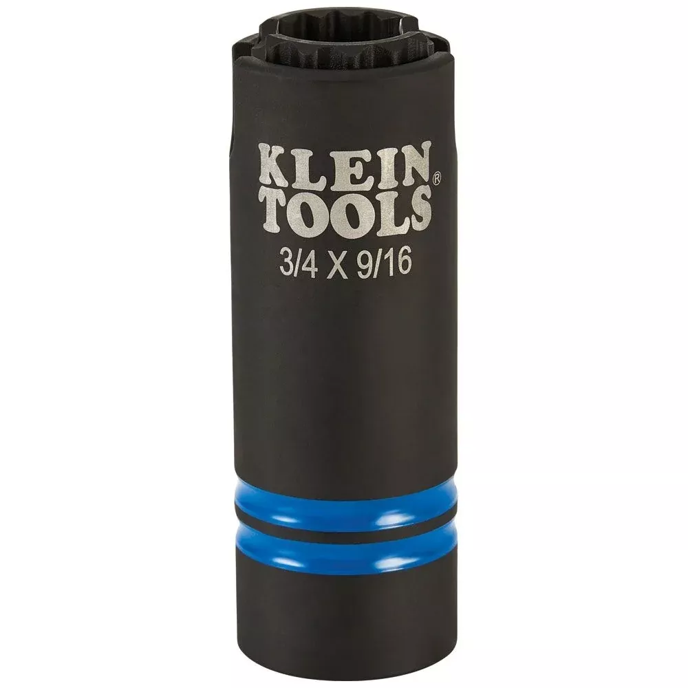 Klein 66031 3-in-1 Slotted Impact Socket 12 Point