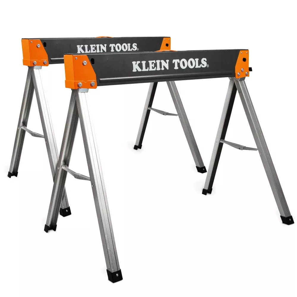 Klein 66187 Fixed-Leg Saw Horse, 2-Pack