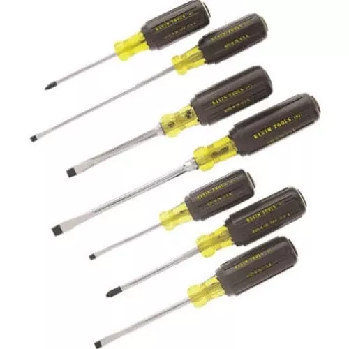 Klein 7 Piece Cushion-Grip Screwdriver Set 85076