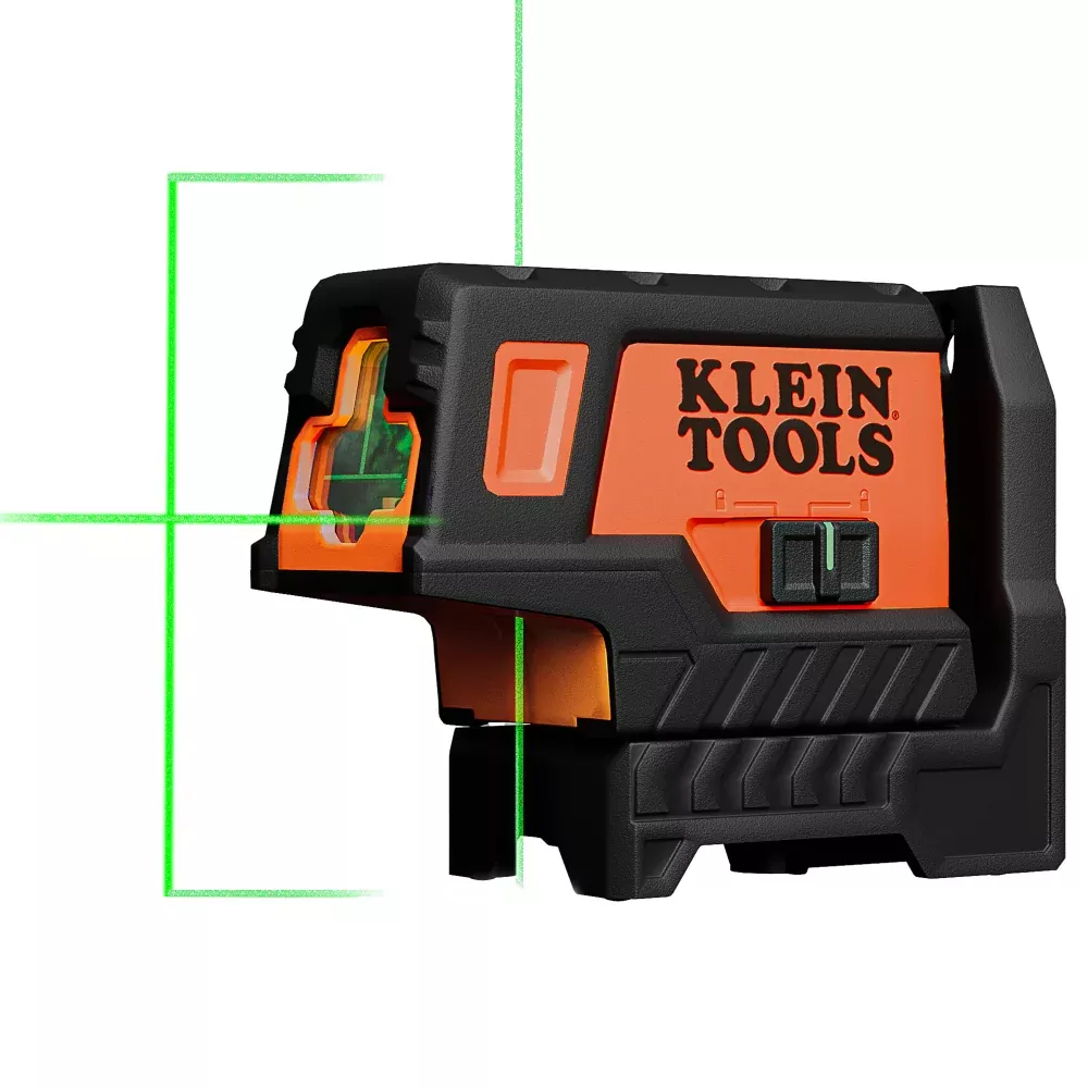 Klein 93MCLPG Compact Green Cross-Line Laser Level with Plumb Spot