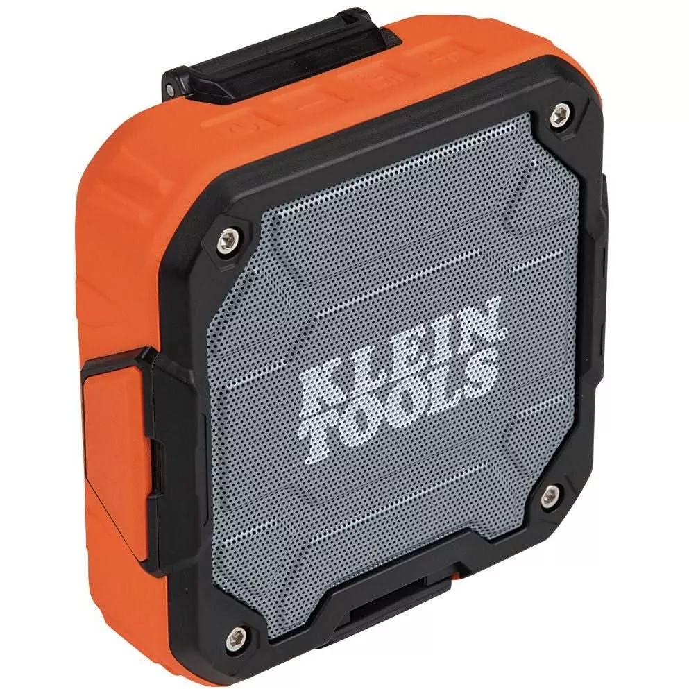 Klein AEPJS2 Bluetooth Speaker, Wireless Portable Jobsite Speaker Plays Audio and Answers Calls Hands Free, with Magnetic Strap