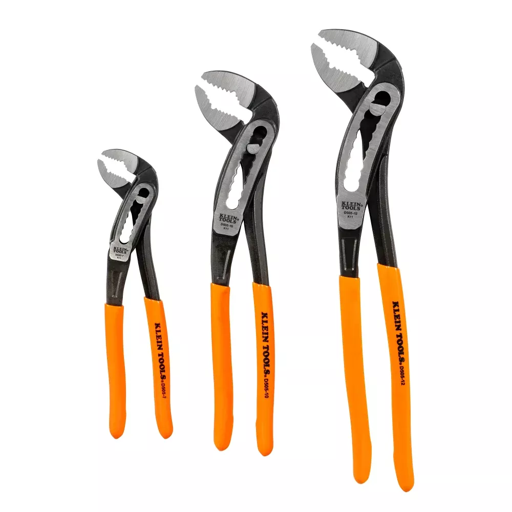 Klein D5053KIT Classic Klaw Pump Pliers Set, 3-Piece