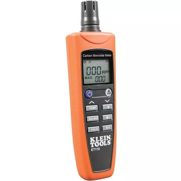 Klein ET110 Carbon Monoxide Detector with Carry Pouch and Batteries