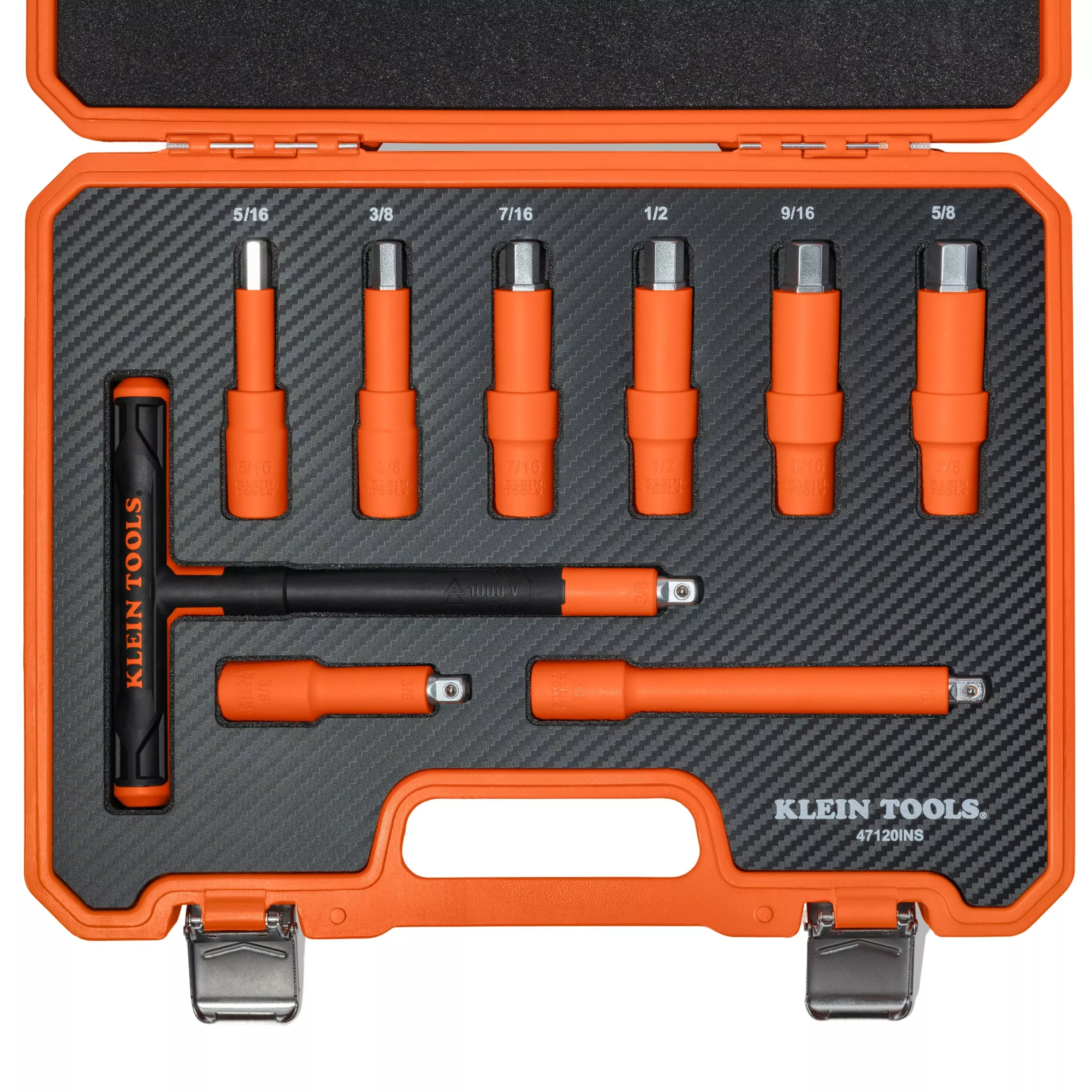 Klein Insulated T-Handle and Hex Bit Set, 9-Piece