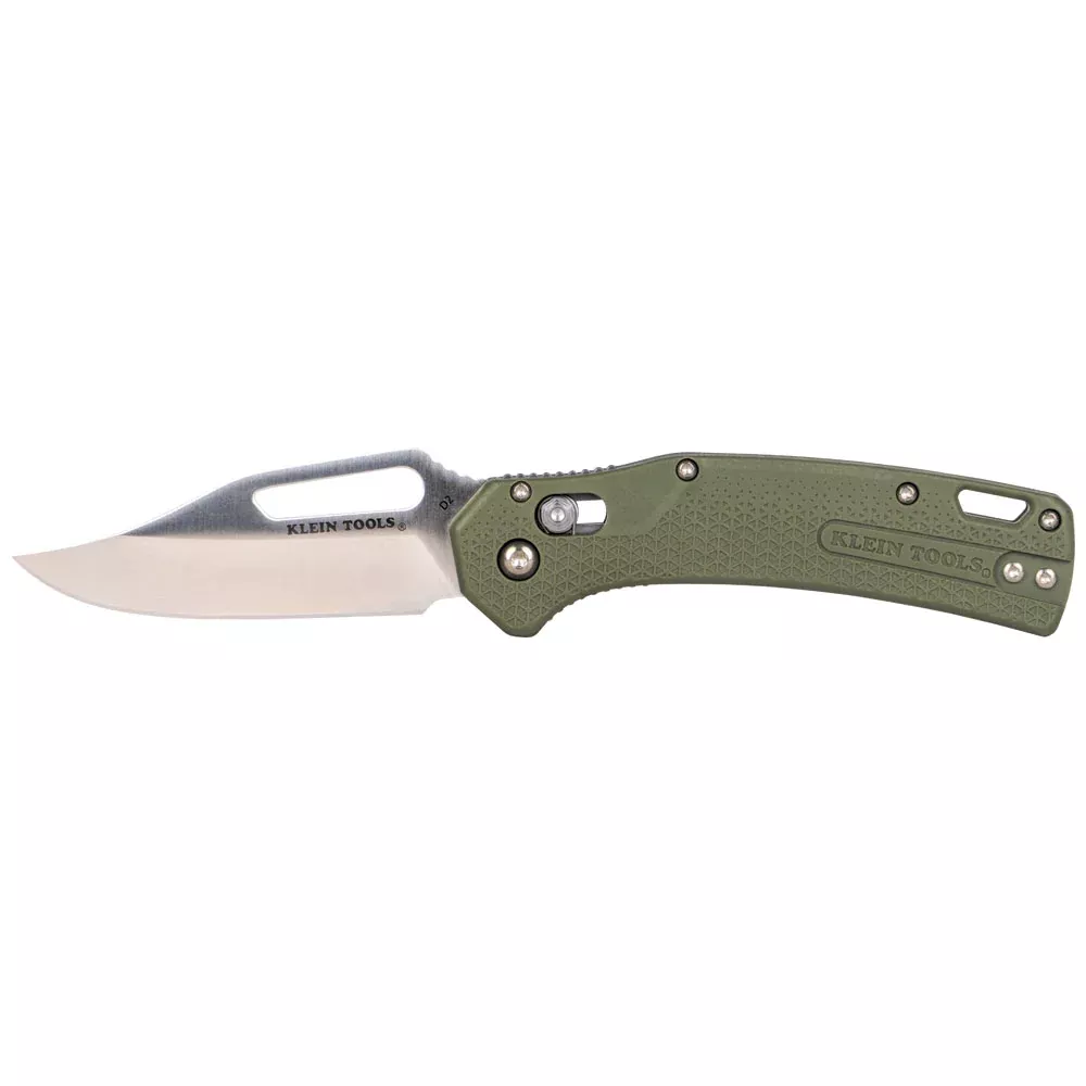 Klein KTO Resurgence Knife, Clip Point Blade, Moss Green Handle