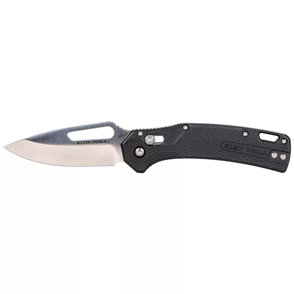 Klein KTO Resurgence Knife, Drop Point Blade, Black Handle