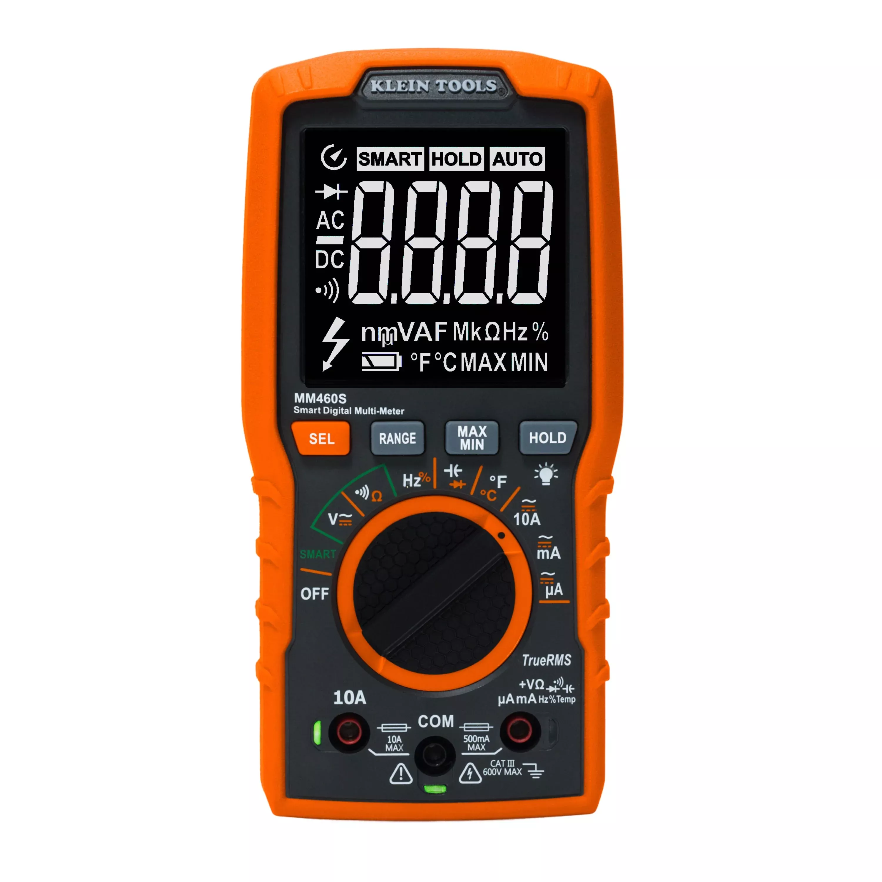 Klein Smart Digital Multimeter, 600V AC/DC Auto-Ranging