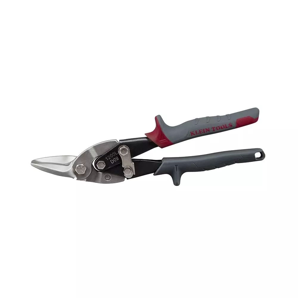 Klein Tools 1200L Aviation Snips with Wire Cutter, Left