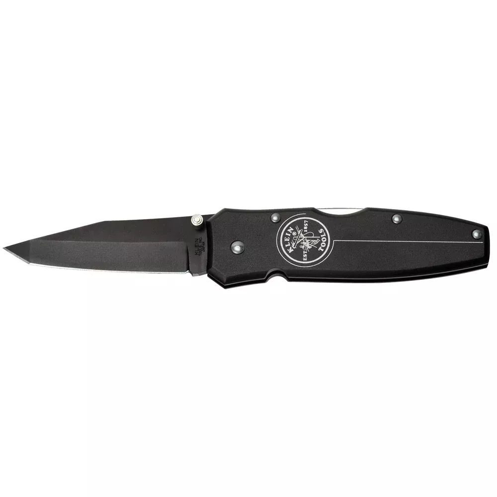 Klein Tools 44052BLK Tanto Lockback Knife 2-1/2" Blade