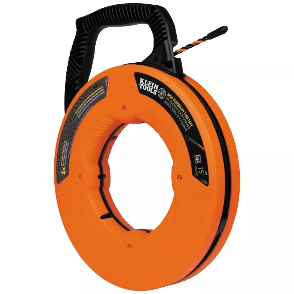 Klein Tools 50375 High Flex Polyester Fish Tape, 75 ft.