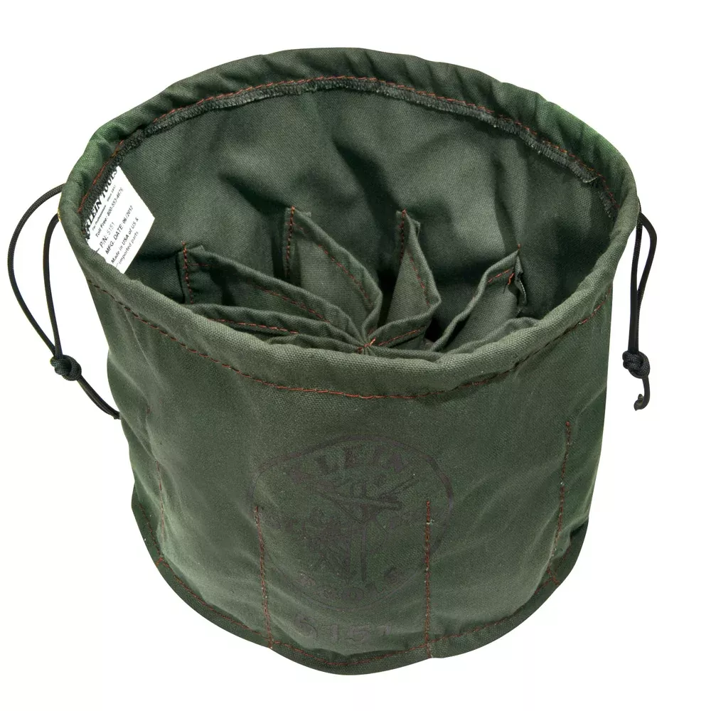 Klein Tools 5151 Ten-Compartment Drawstring Bag