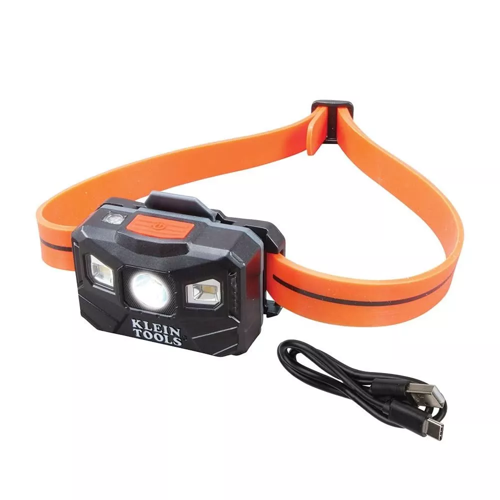 Klein Tools 56064 Rechargeable Headlamp with Silicone Strap