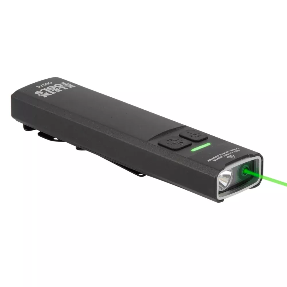 Klein Tools 56074 LED Pocket Flashlight with Laser