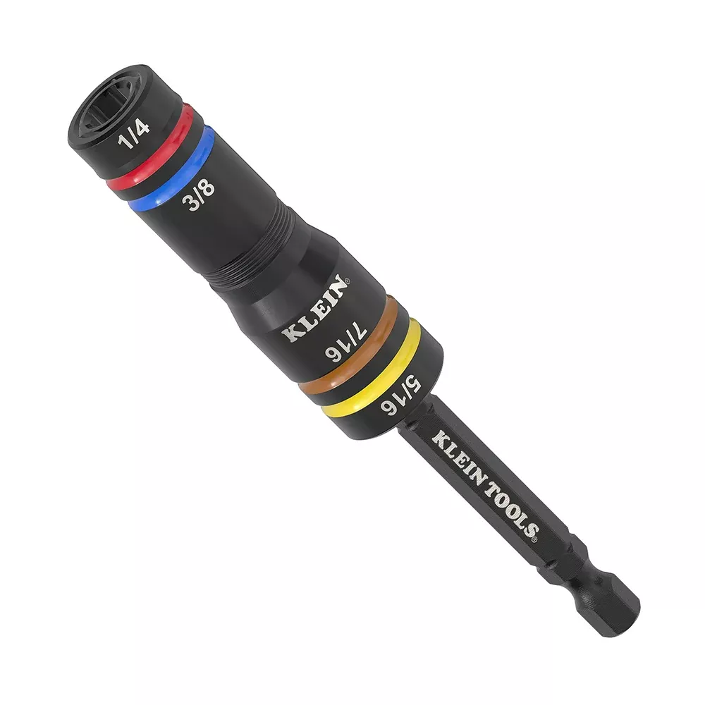 Klein Tools 651QS Impact Quad Flip Socket, SAE