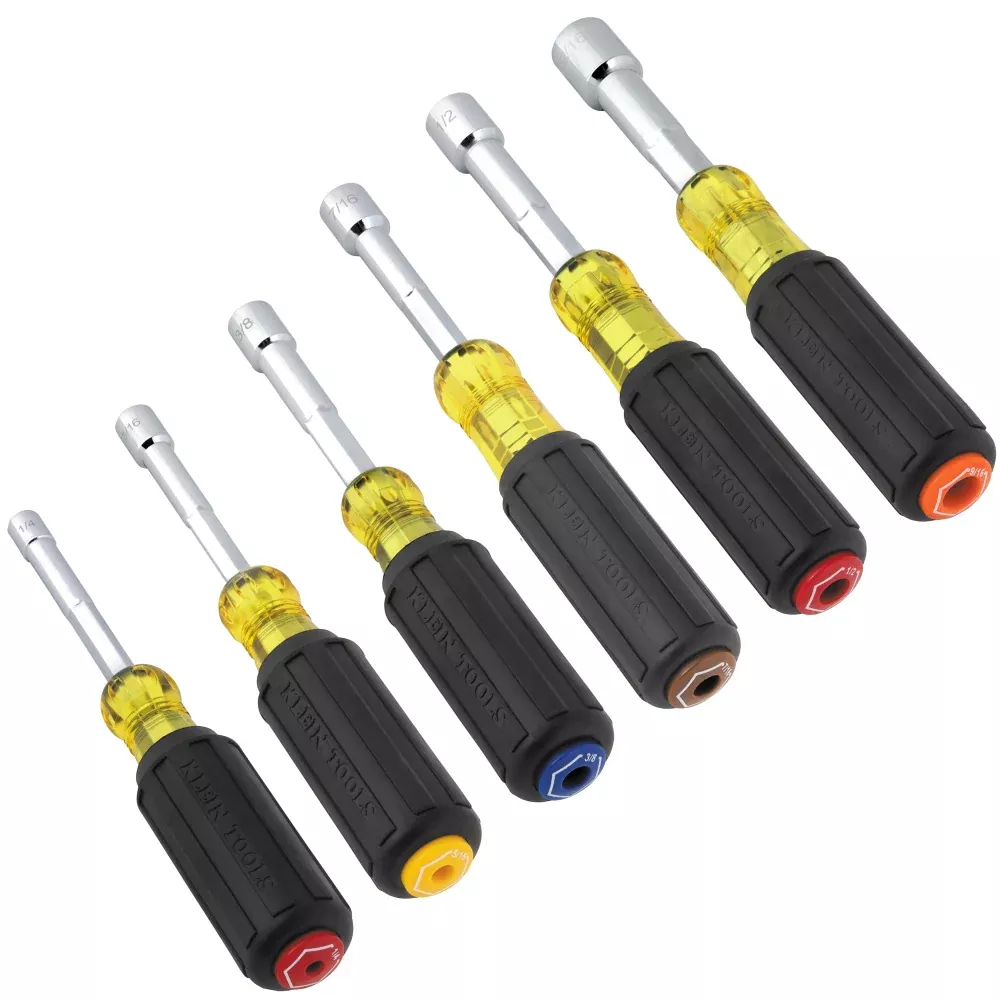 Klein Tools 65456MAG Magnetic Nut Driver Set, 6 Pc