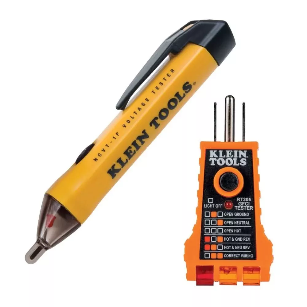 Klein Tools NCVT1PKIT Non-Contact Voltage & GFCI Receptacle Test Kit