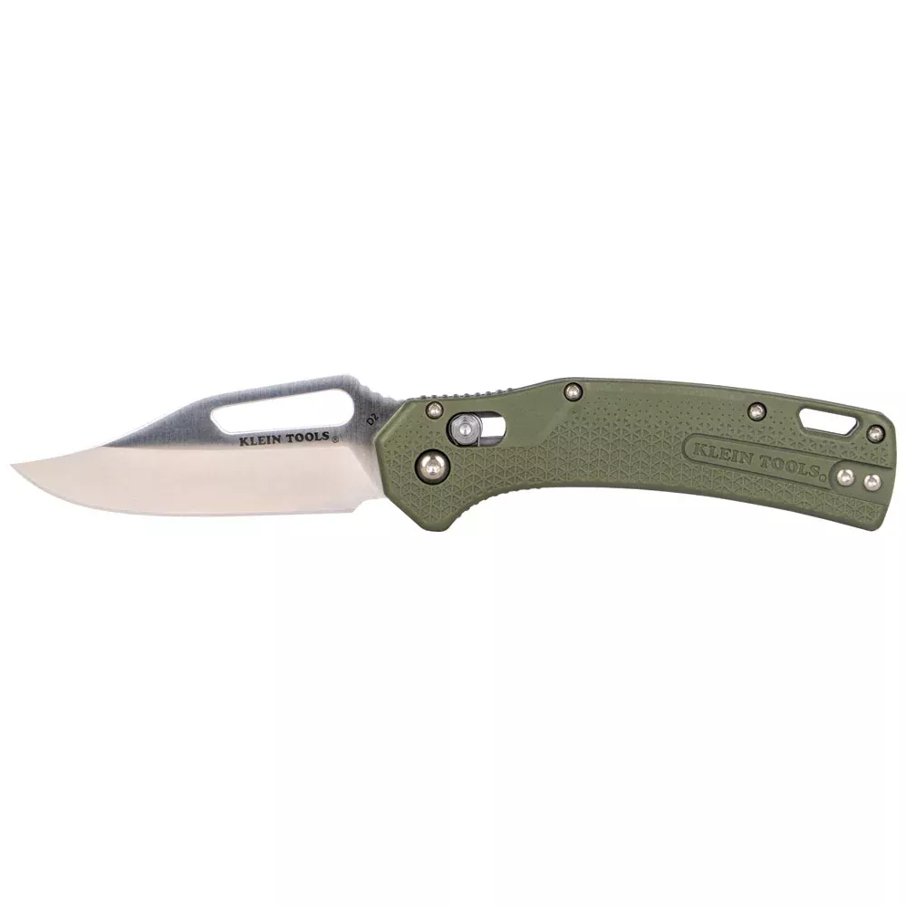 Klein Tools OGK002GNT KTO Drop Point Knife, Moss Green