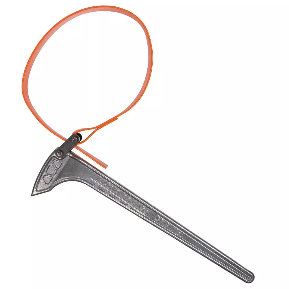 Klein Tools S18HB Grip-It Strap Wrench, 1-1/8 in. to 8 in., 18 in. Handle