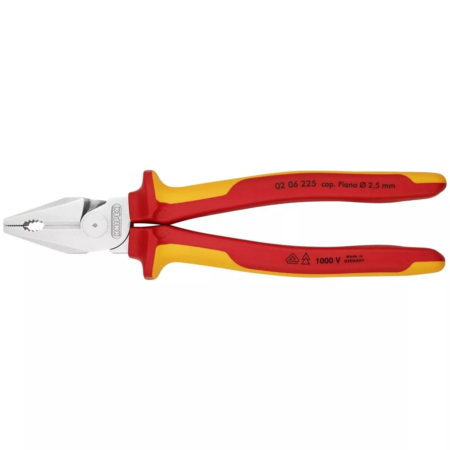 Knipex 02 06 225 High Leverage Combination Pliers-1000V Insulated