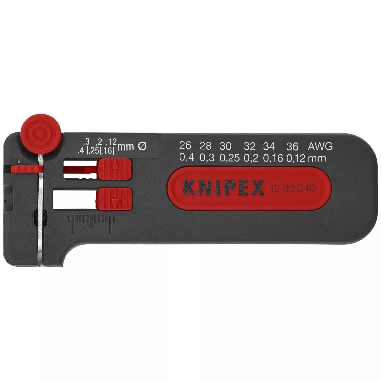 Knipex 12 80 040 SB Mini Wire Stripper 26-36 AWG