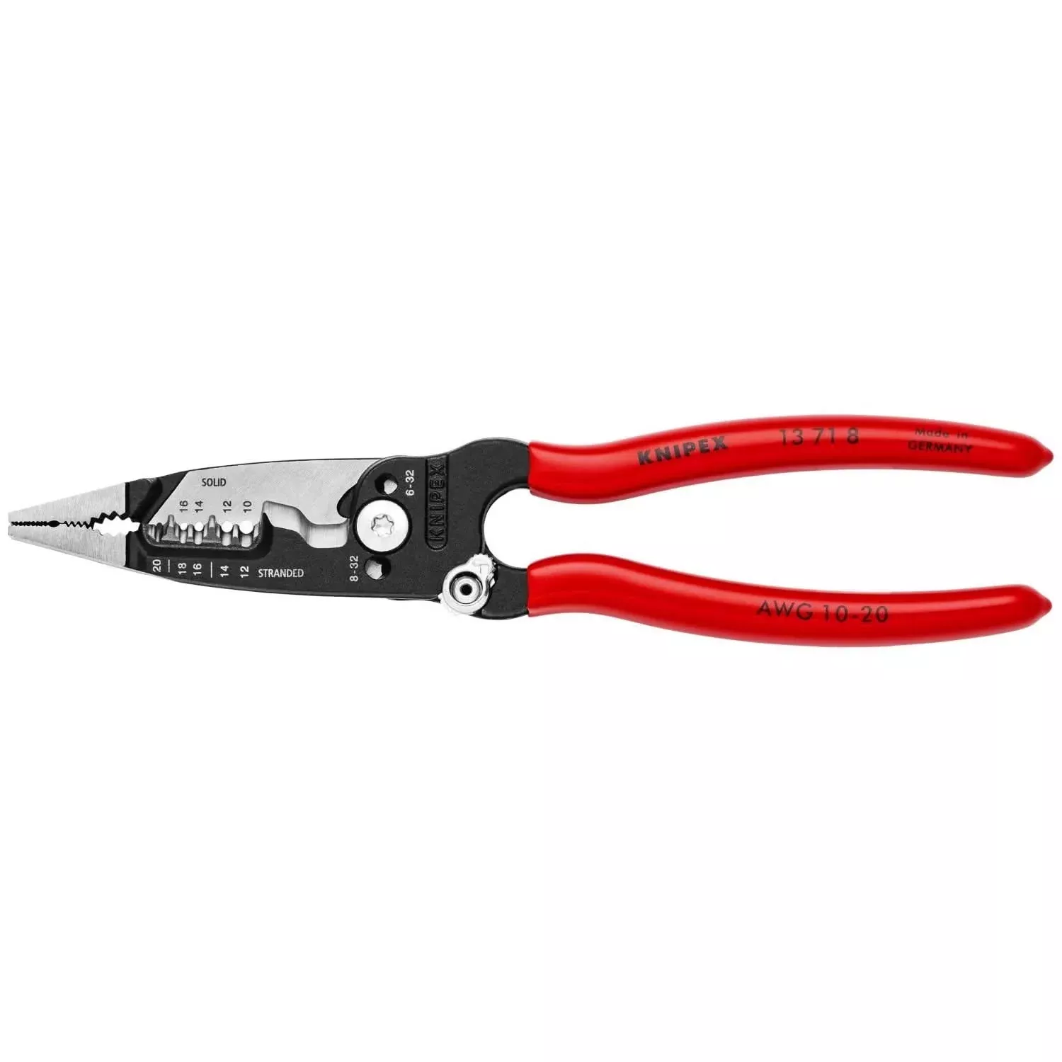 Knipex 13 71 8 Forged Wire Stripper 20-10 AWG