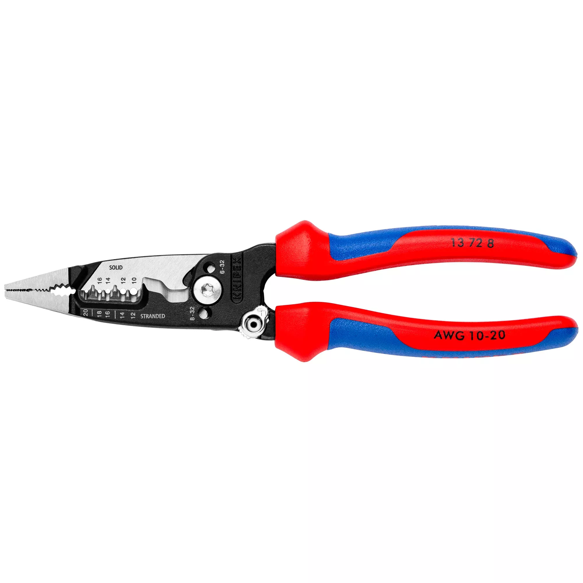 Knipex 13 72 8 8" Forged Wire Stripper 20-10 AWG