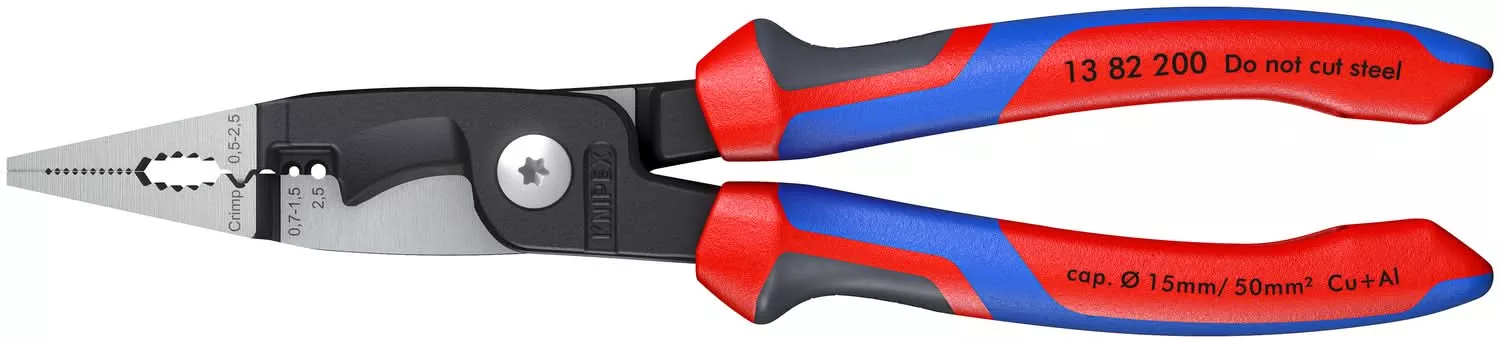 Knipex 13 82 200 SB 6-in-1 Electrical Installation Pliers-Metric Wire