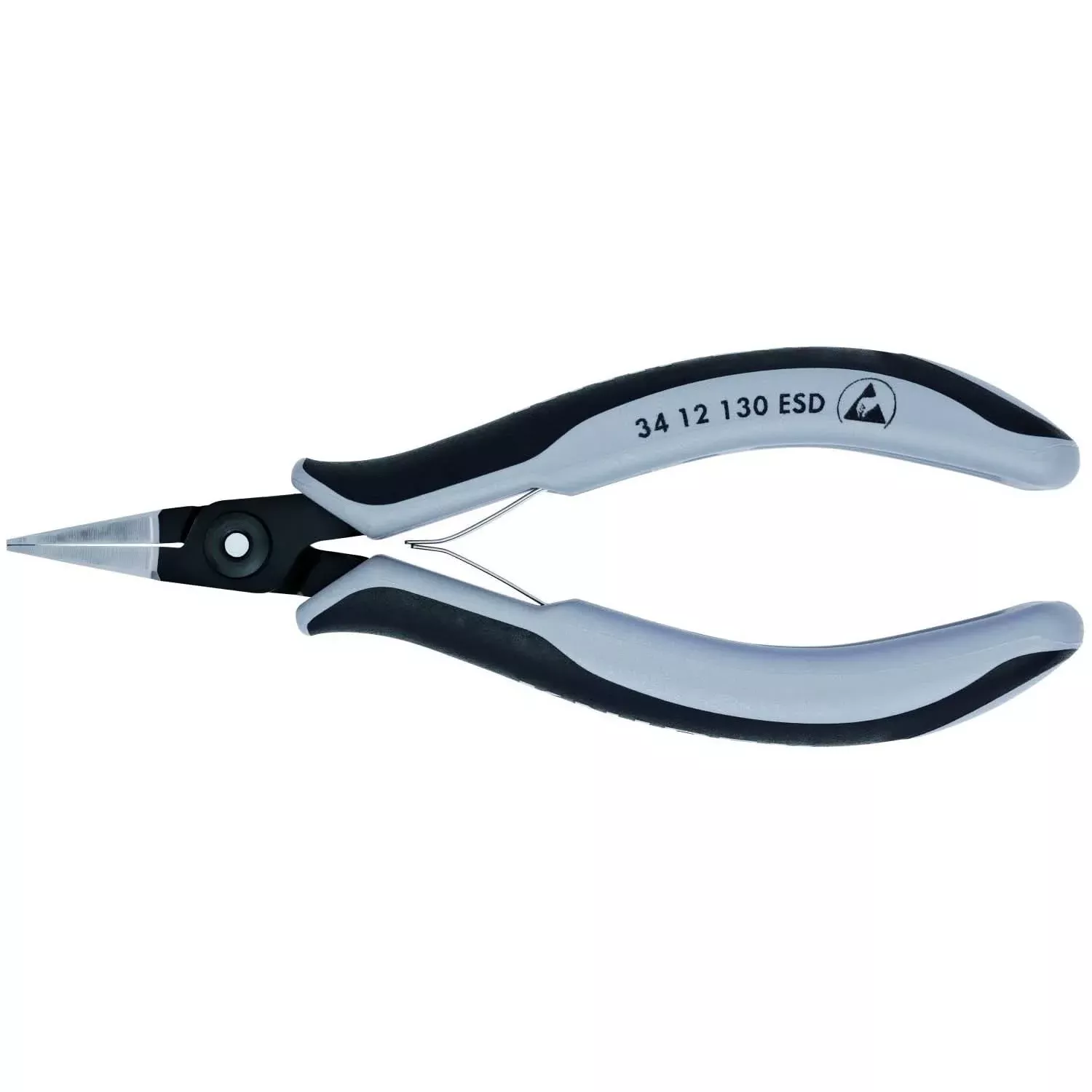 Knipex 34 22 130 ESD Electronics Pliers-Half Round Tips, ESD Handles
