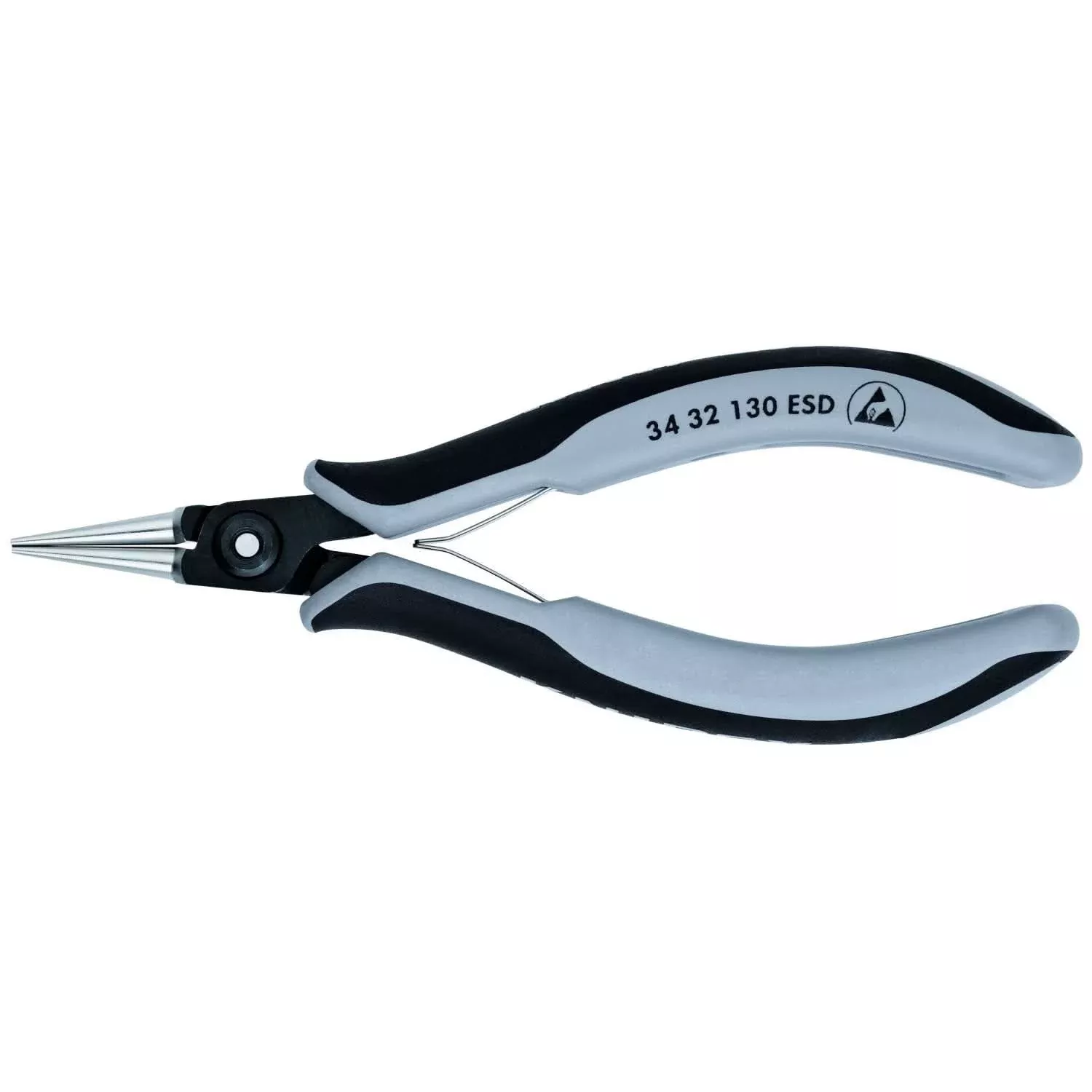 Knipex 34 32 130 ESD Electronics Pliers-Round Tips, ESD Handles