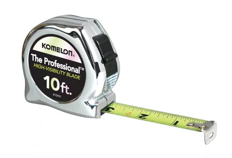 Komelon 10' x 5/8" Chrome Professional with High Visibility Blade