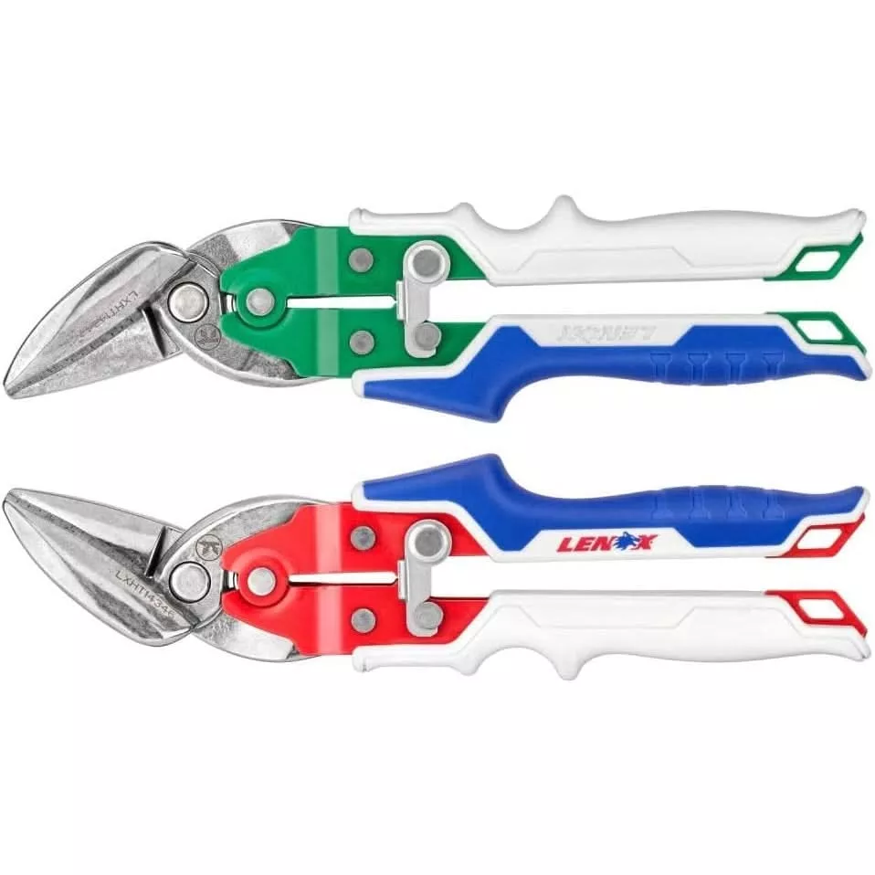 Lenox LXHT14348 Offset Left & Right Aviation Snips Set