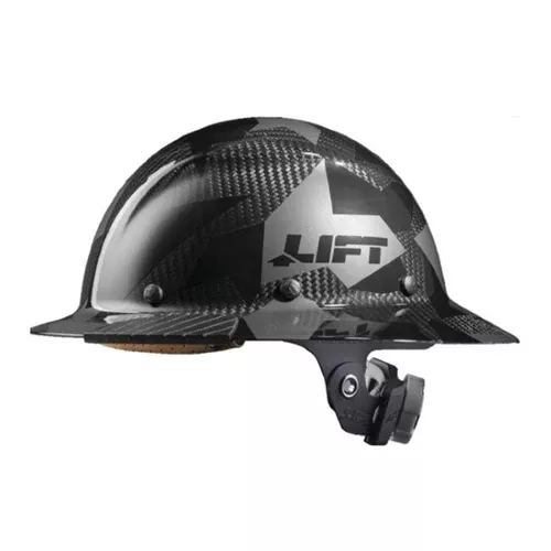 Lift DAX Carbon Fiber Full Brim Hard Hat (Black Camo) HDC-20CK