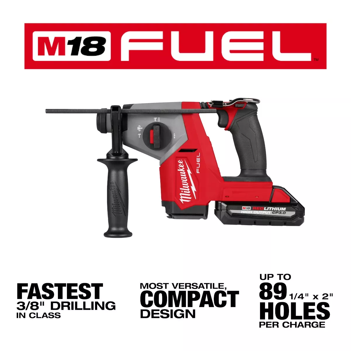M18 FUEL 5/8" SDS Plus Rotary Hammer w/ Dust Extractor Kit