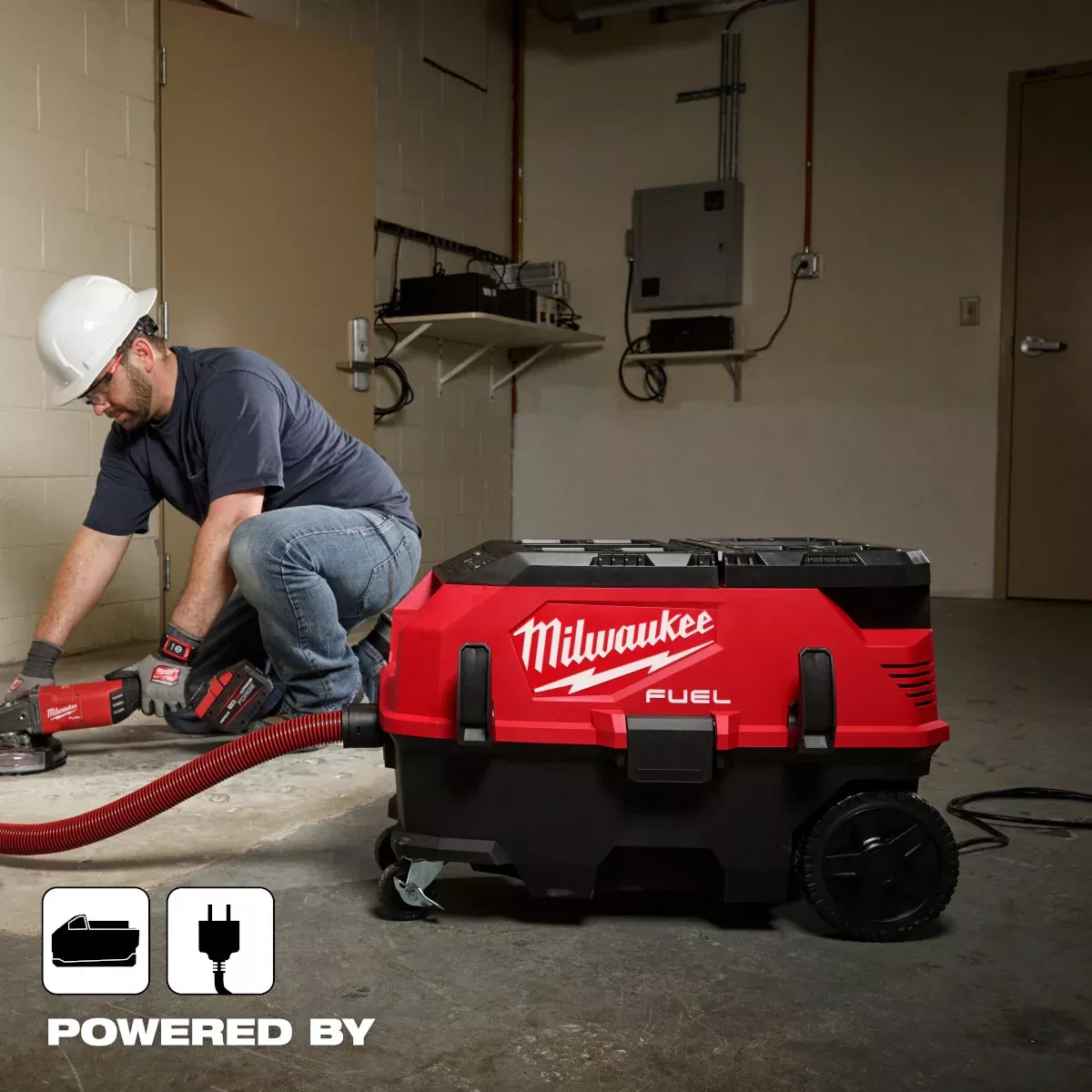 M18 FUEL 9 Gallon Dual Battery Dust Extractor w/ PACKOUT Compatibility and VACLINK Kit