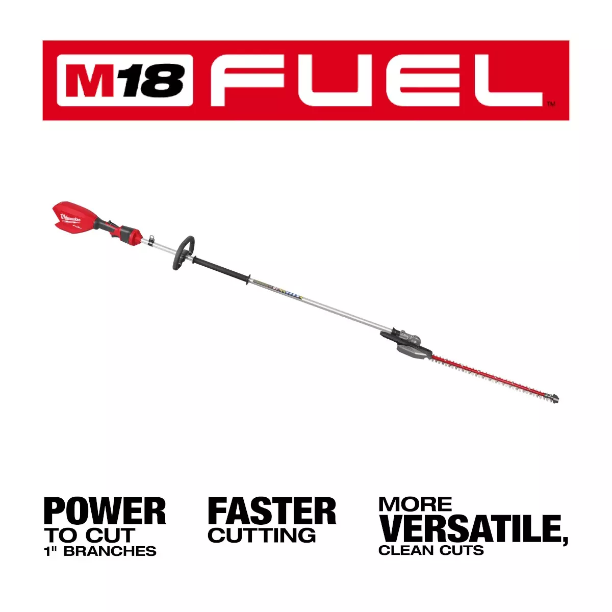 M18 FUEL Extended Pole Articulating Hedge Trimmer