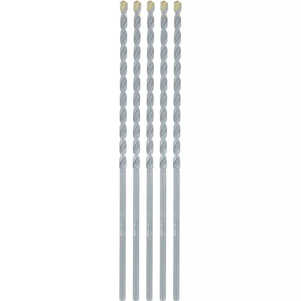 Makita E-10615 5/32" x 6" Carbide Tipped Percussion Masonry Hammer Drill Bits, 5/pk