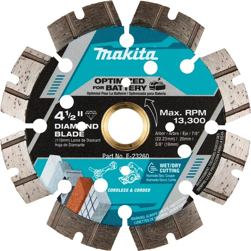 Makita E-23260 4-1/2" Thin Kerf Diamond Blade