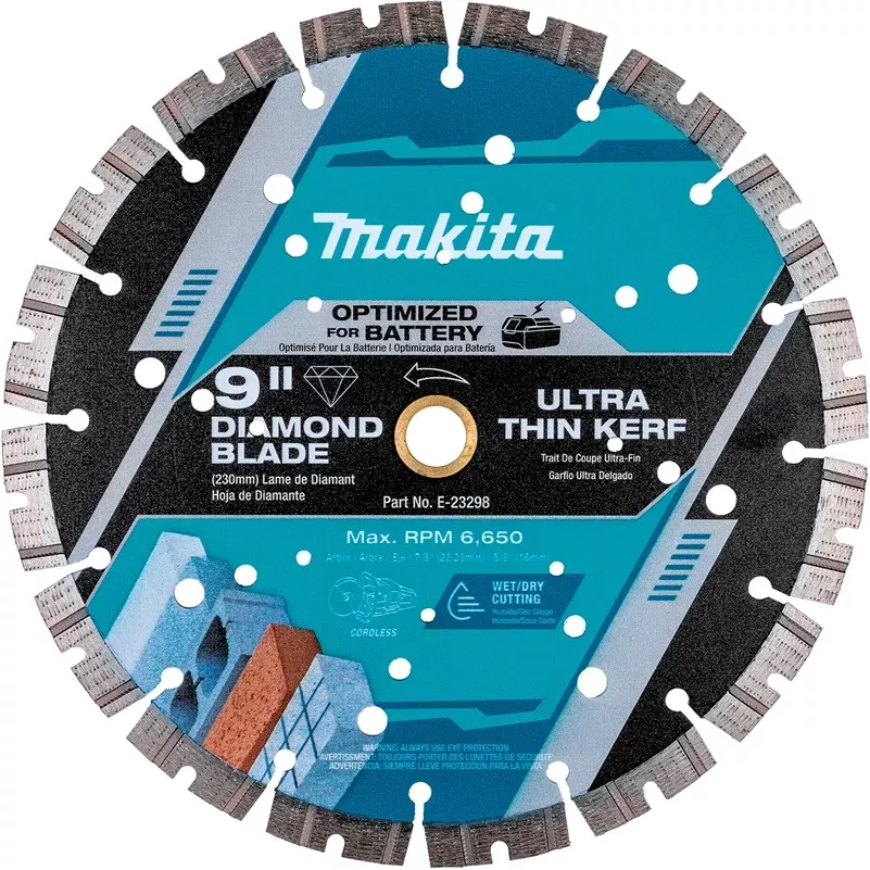 Makita E-23298 9 in. Thin Kerf Diamond Blade
