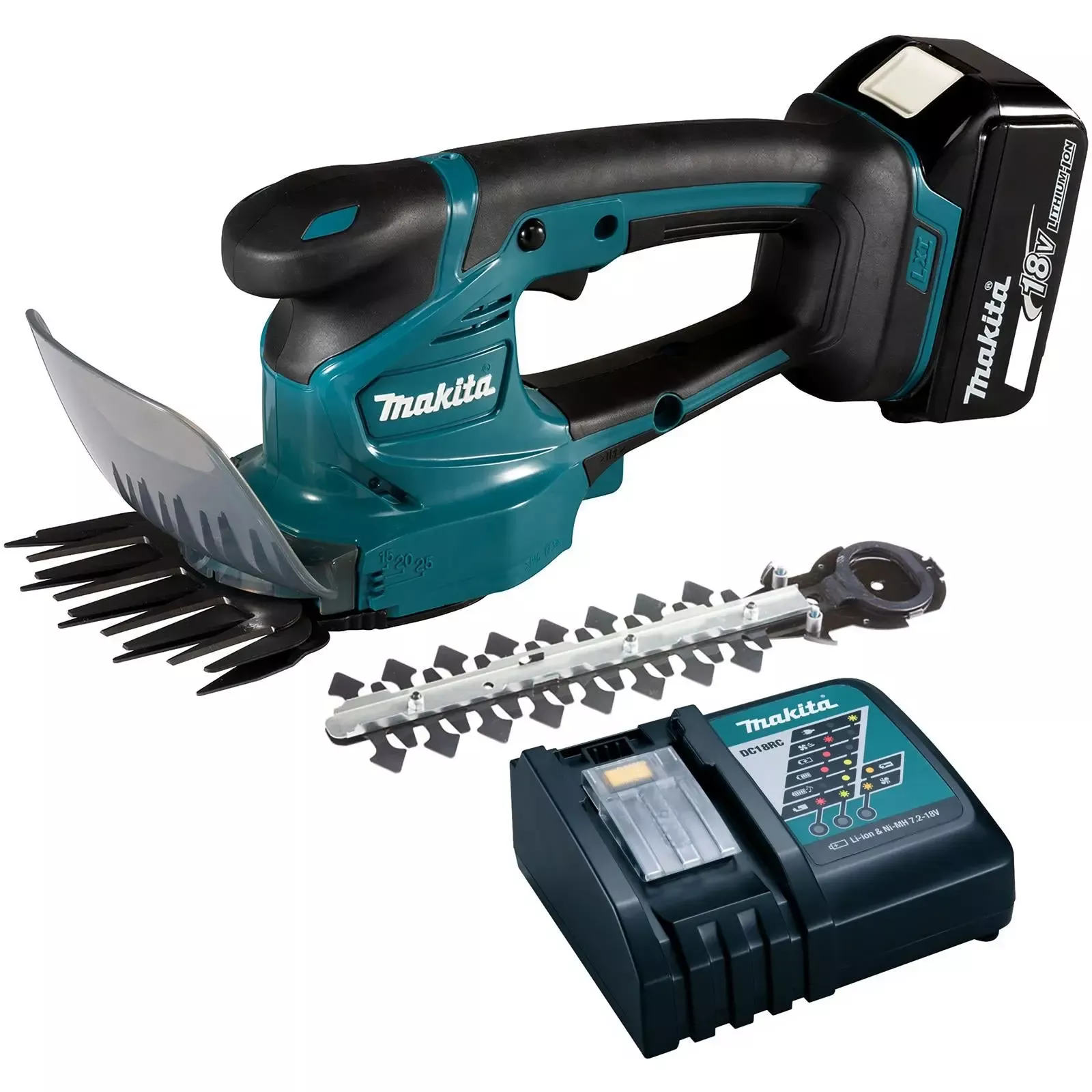 Makita Grass Shears 110mm Hedgetrimmer Blade 18V LXT Cordless Li-ion 5Ah Charger Kit DUM111RTX