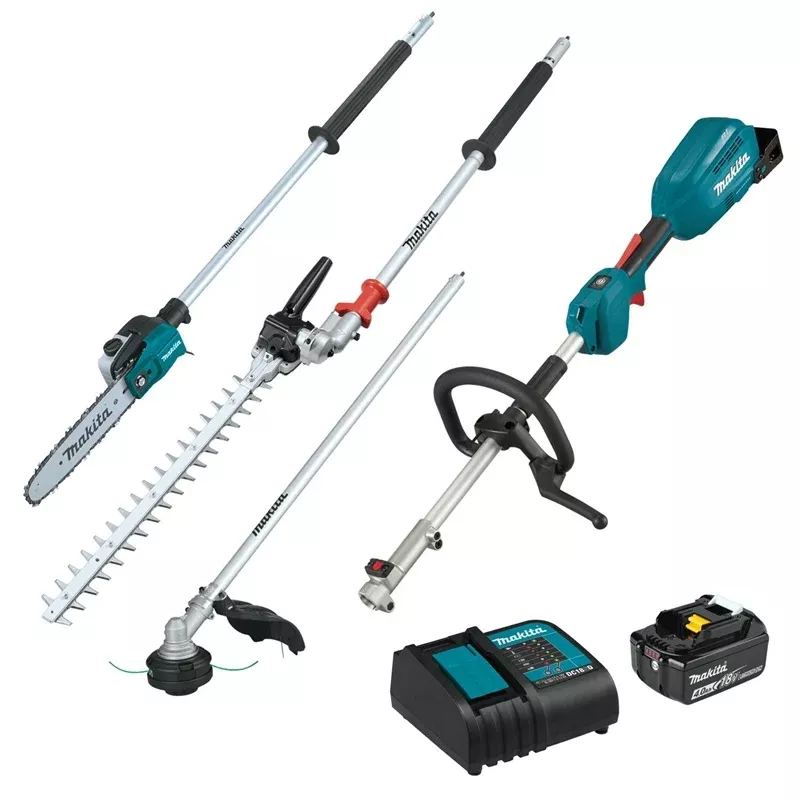 Makita XUX02SM1X5 18V LXT Power Head Kit w/ 3 Atch.