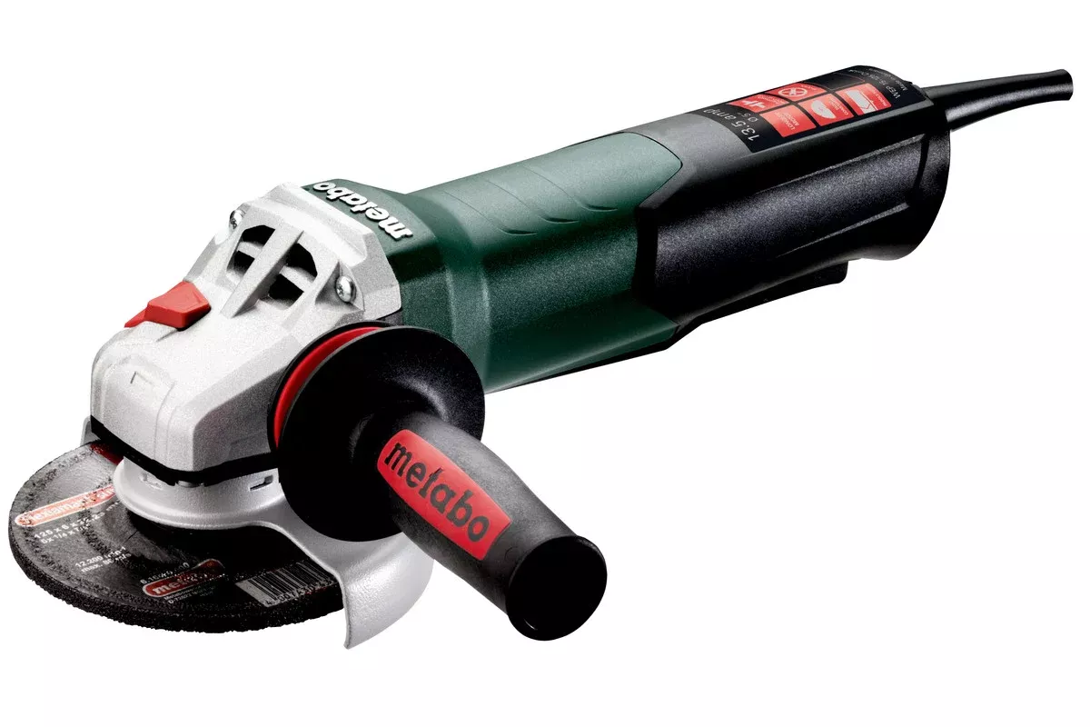 Metabo 600476420 WEP 15-125 Quick 4.5" / 5" Angle Grinder - 11,000 RPM - 13.5 AMP w/Electronics, Non-Lock Paddle