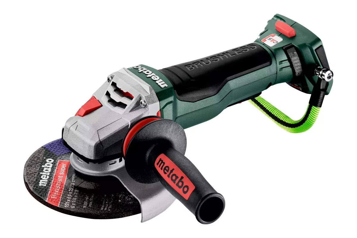 Metabo 601733830 WPB 18 LTX BL 15-150 Quick DS 18V 4.5" / 6" Brushless Brake Angle Grinder- 10,000 RPM - 1500W - Drop Secure - Bare Tool