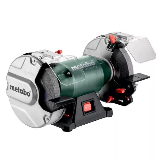 Metabo 604200420 DS 200 Plus 8" Bench Grinder - 3,600 RPM - 5.0 AMP - Integrated LED