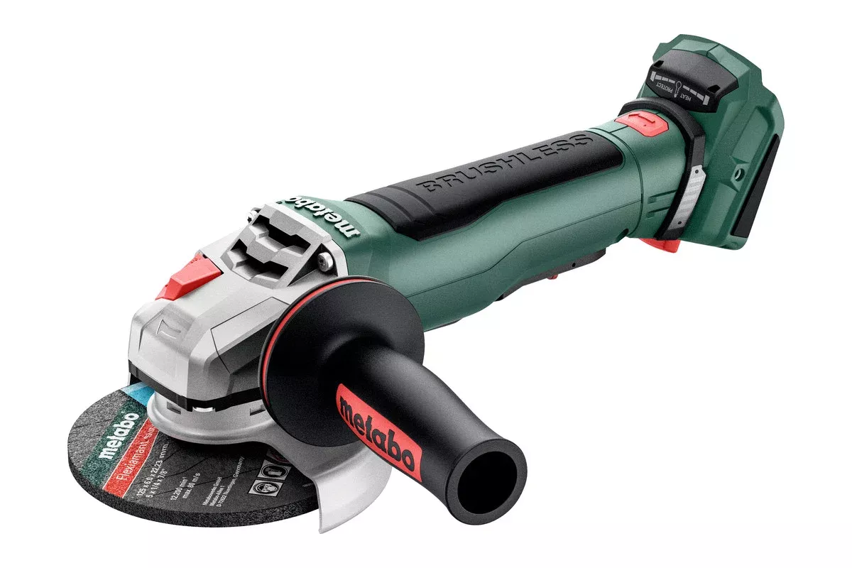 Metabo 613059830 WPB 18 LT BL 11-125 Quick 18V 4.5" / 5" Brushless Brake Angle Grinder - 10,000 RPM - Bare Tool