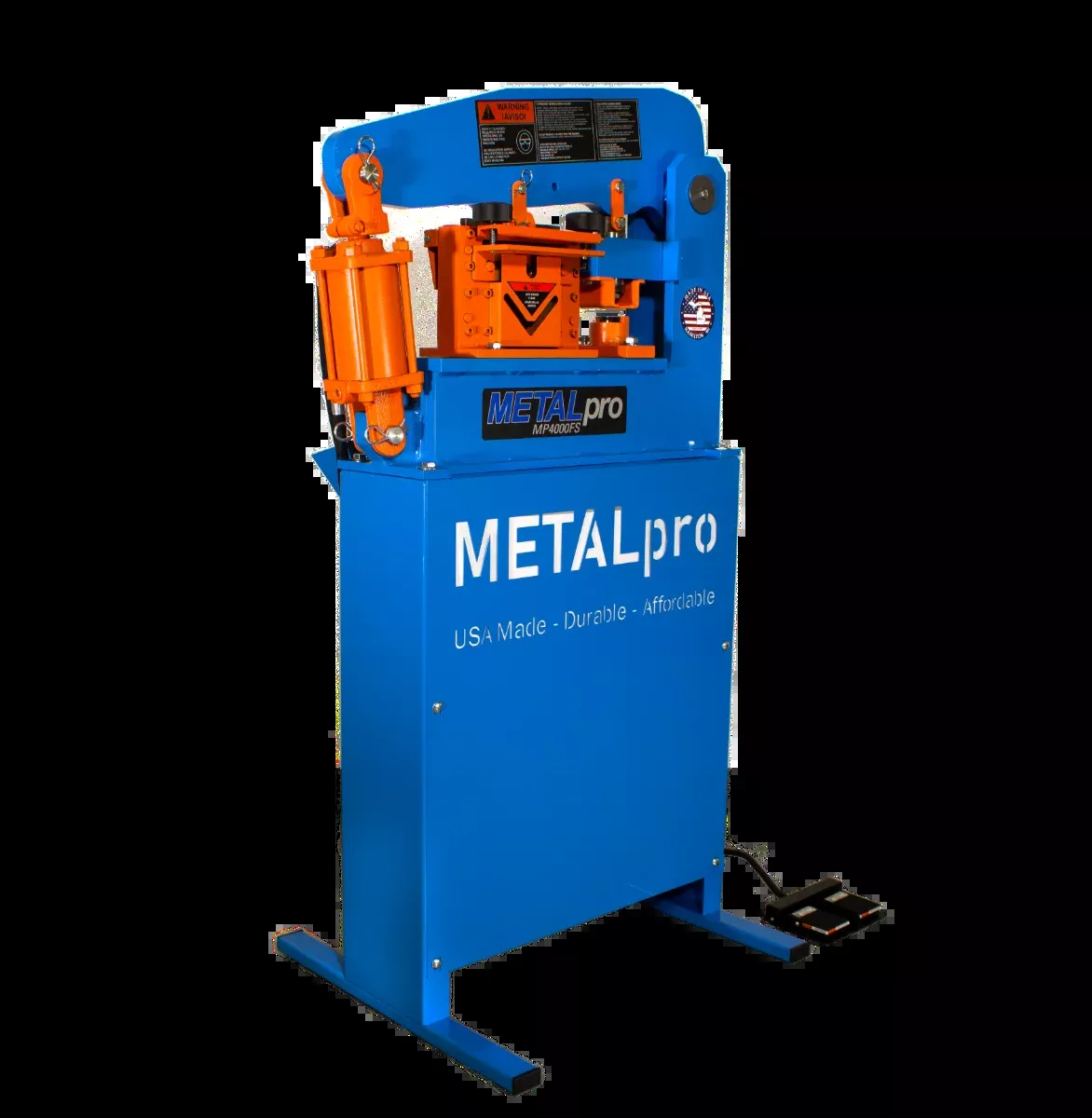 MetalPro 40 Ton Ironworker with 6 in. Shear and Foot Switch MP4000FS