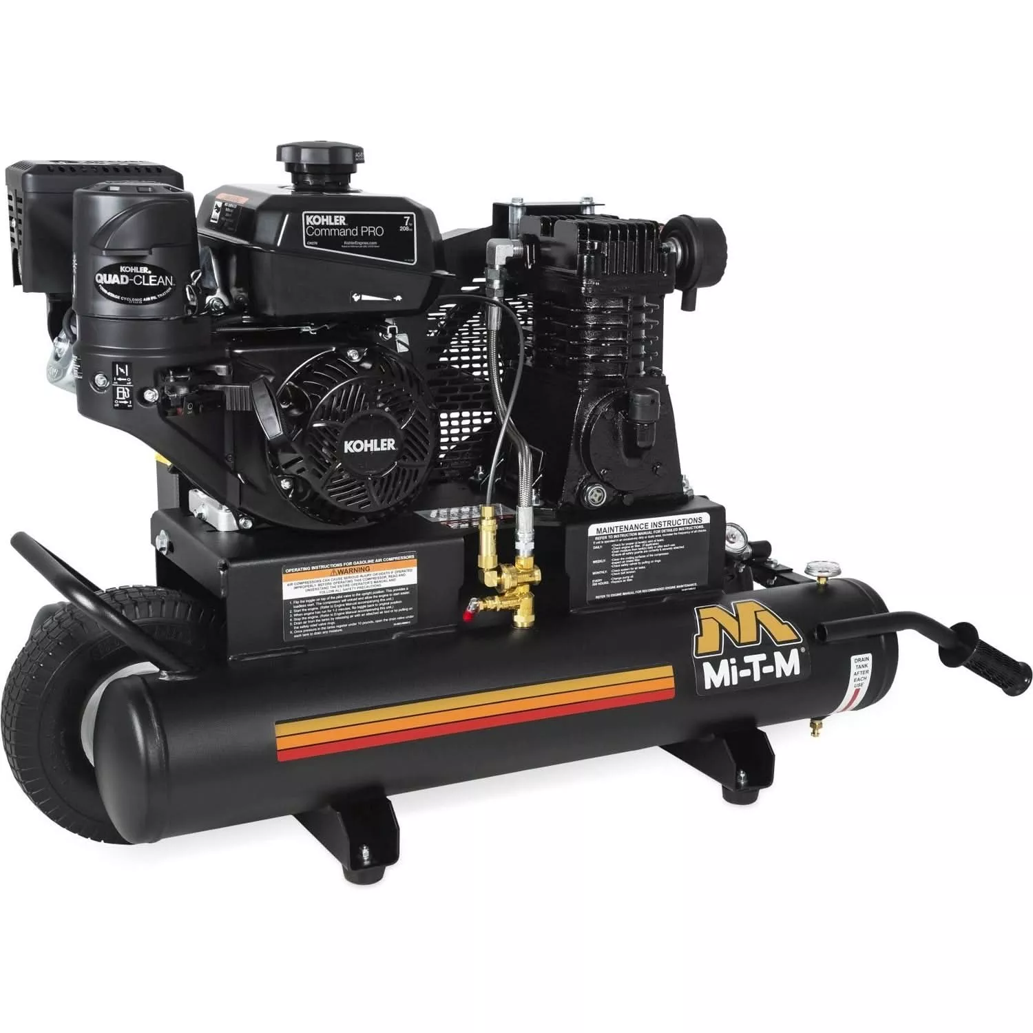 Mi-T-M AM1-PK07-08M 8-Gallon Single Stage Gasoline Air Compressor